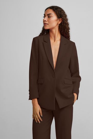 Y.A.S Brown Long Sleeve Tailored Blazer
