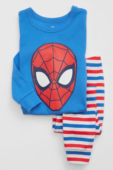 Gap Blue Marvel Spider-Man Organic Cotton Pyjamas