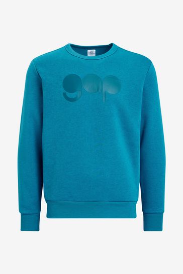Blue pullover shop sweatshirt