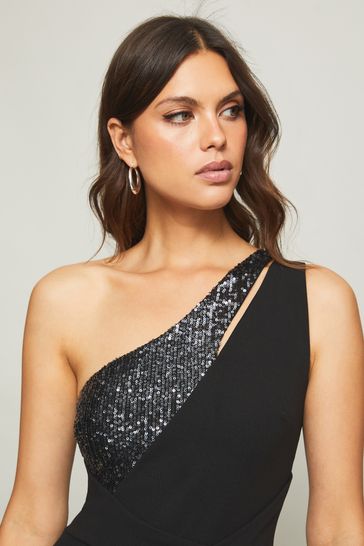 Lipsy one discount shoulder jumpsuit