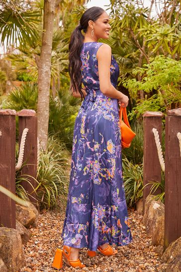 Neon wrap dress top