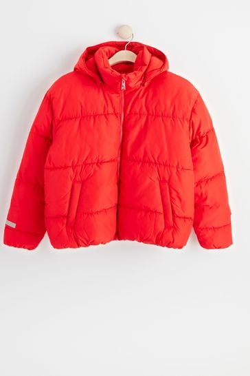 Lindex Red Puffer Jacket
