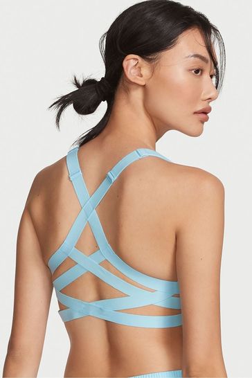 Buy Victoria's Secret Victoria Blue Smooth Front Fastening Wired High  Impact Sports Bra from Next Luxembourg