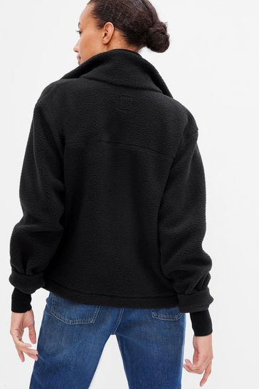 Black teddy 2025 sherpa jacket