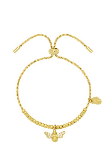 Estella Bartlett Gold Sparkle Wings Bee Bracelet