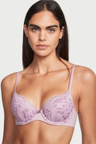 Buy Victoria's Secret Lavender Purple Lace Lightly Lined Demi Bra