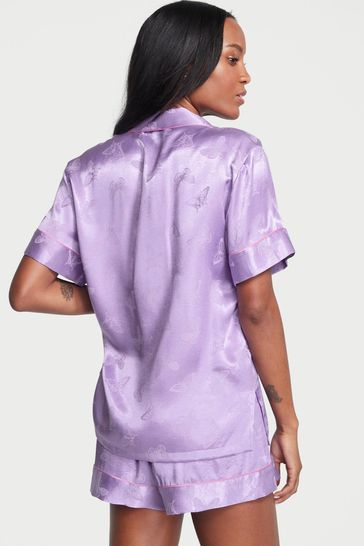 Purple sale satin shorts