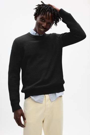 Buy Gap Black Soft Crew Neck Jumper from Next France