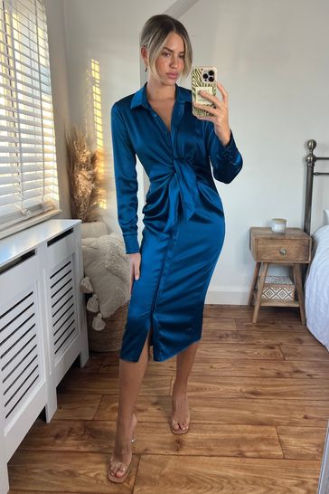 Cassie velvet wrap dress clearance
