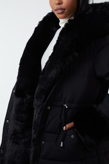 Blue vanilla fur coat new arrivals