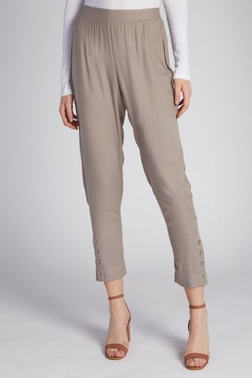Aab Neutral Button Trousers