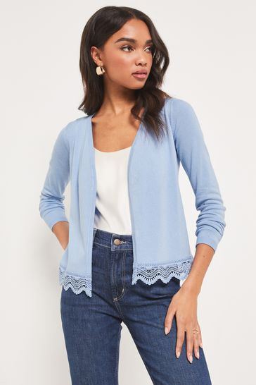 Blue lace deals cardigan