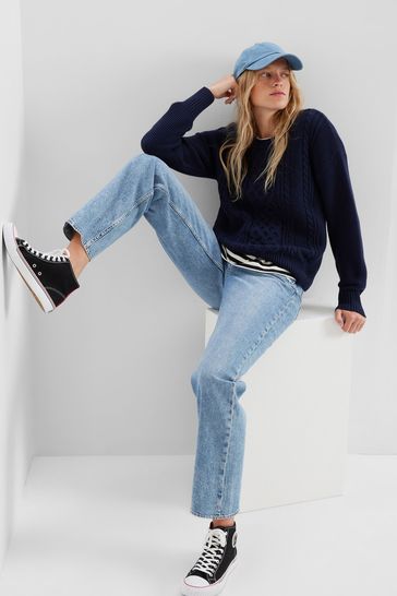 Buy Gap Cable-Knit Crew Jumper from the Gap online shop