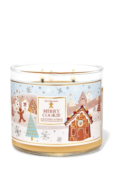 Buy Bath & Body Works Merry Cookie 3Wick Candle 14.5 oz / 411 g from the Next UK online shop