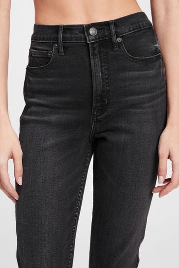 Gap mom jeans black discount