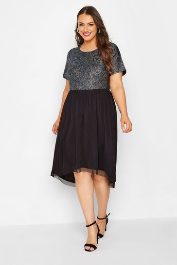 Black net shop skirt dress