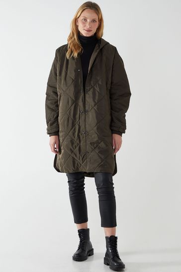 Buy Blue Vanilla Green Diamond Quilted Coat from Next Luxembourg