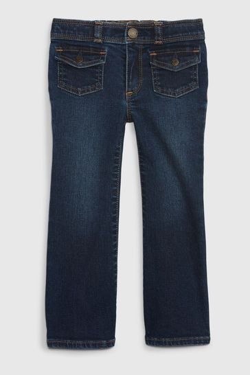 Gap Dark Blue 70s Flare Washwell Jeans (6mths-5yrs)
