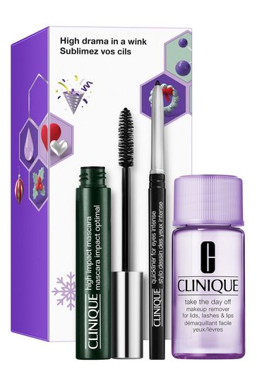 Clinique High Impact Mascara Eye Makeup Remover Gift Set (worth £36)