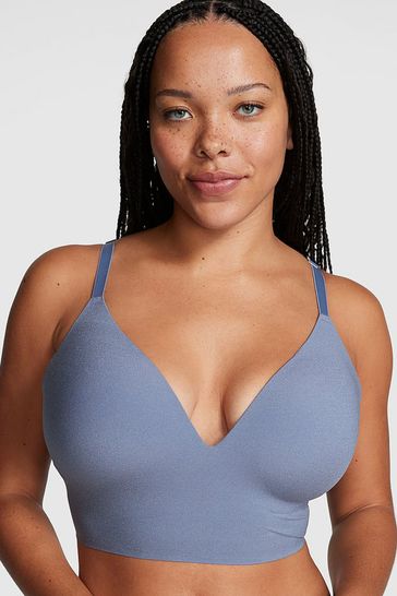 Buy Victoria's Secret PINK Dusty Iris Blue Non Wired Push Up