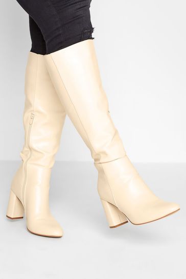 Heeled calf boots sale