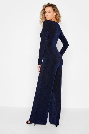 Blue jumpsuit deals dress