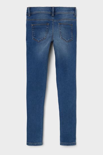 Buy Name It Mid Blue Skinny Jeans from Next Luxembourg