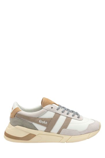 Gola White Ladies' Eclipse Pure Lace-Up Trainers