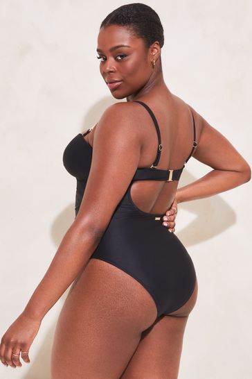 Lipsy black swimsuit store