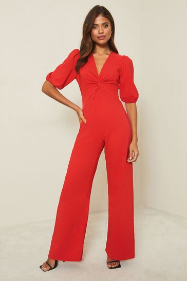 Lipsy outlet red jumpsuit
