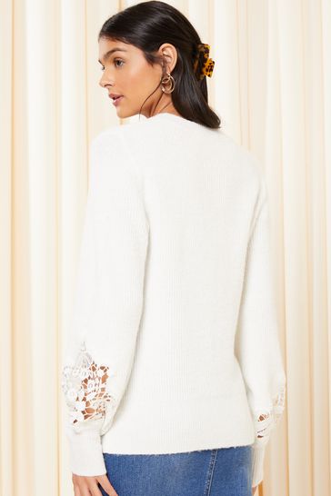 White lace sale jumper