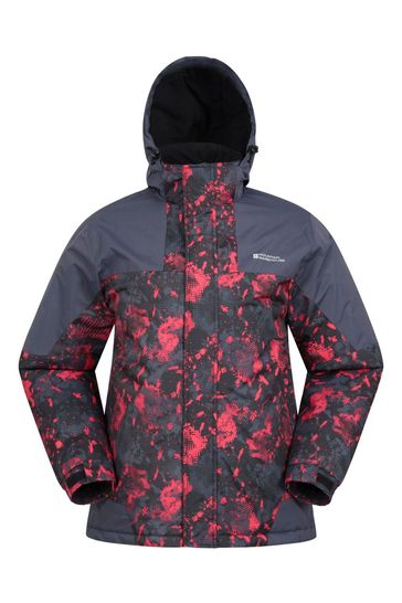 Mountain Warehouse Grey Shadow Mens Printed Ski Jacket