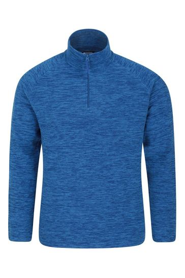 Mountain Warehouse Medium Blue Snowdon Mens Micro Fleece