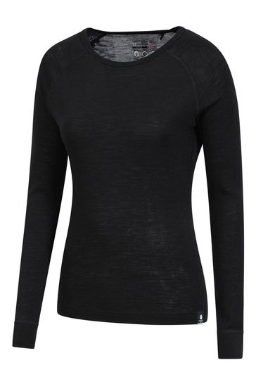 Buy Mountain Warehouse Black Merino Thermal Top Pants Set
