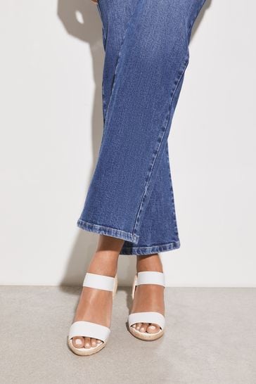 Womens white espadrille sandals sale