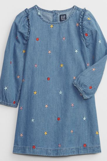 Gap embroidered dress deals
