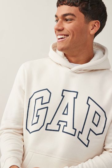 Gap logo sherpa lined hoodie