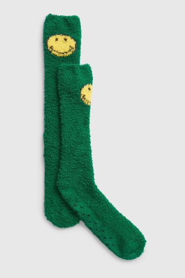 Gap Green Smiley Cosy Socks