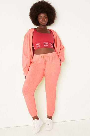 Coral shop pink joggers