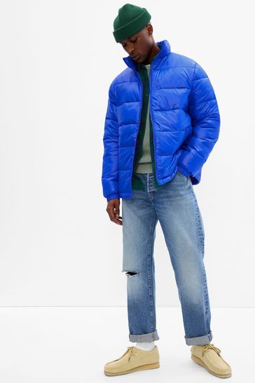 Gap Blue Cold Control Puffer Jacket