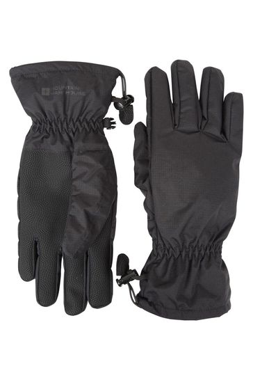 Mountain Warehouse Black Classic Waterproof Gloves - Mens
