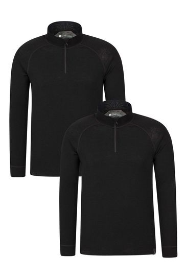 Mountain Warehouse Black Merino Thermal Top Multipack