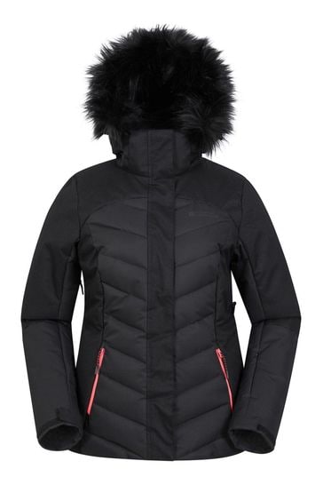 Mountain Warehouse Black Pyrenees Padded Ski Jacket - Womens
