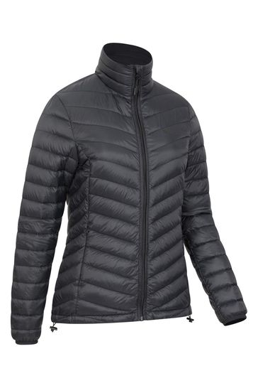 Ladies black down jacket store