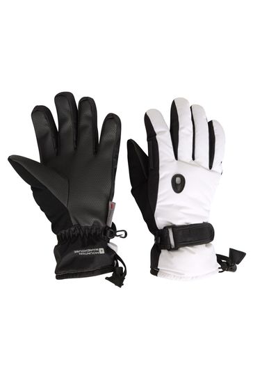 Mountain Warehouse White Extreme Womens Waterproof Ski Gloves