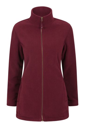 Mountain Warehouse Purple Birch Womens Longline Fleece Jacket