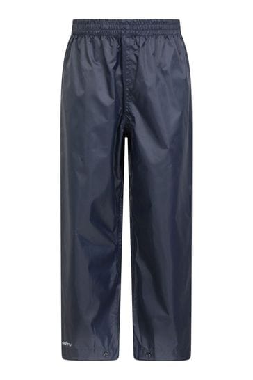 Mountain Warehouse Blue Pakka Waterproof Over Trousers - Kids