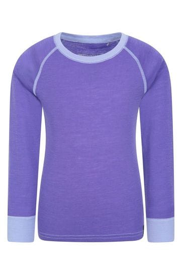 Mountain Warehouse Purple Merino Thermal Top - Kids