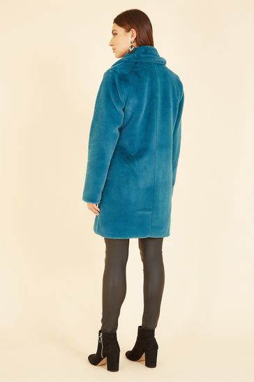 Blue long new arrivals fur coat