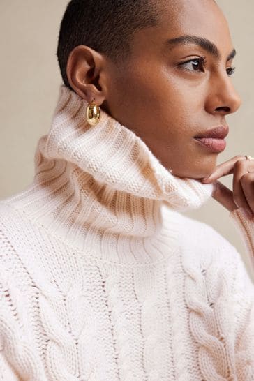 Buy Banana Republic Cream Breton Merino Cashmere Jumper from Next